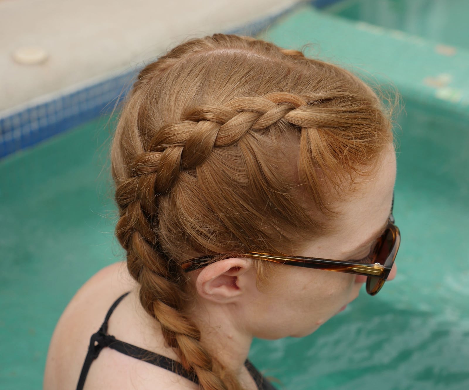 Honey Blonde French Braid Honey Blonde French Braid — Simple Pigtails Braids
