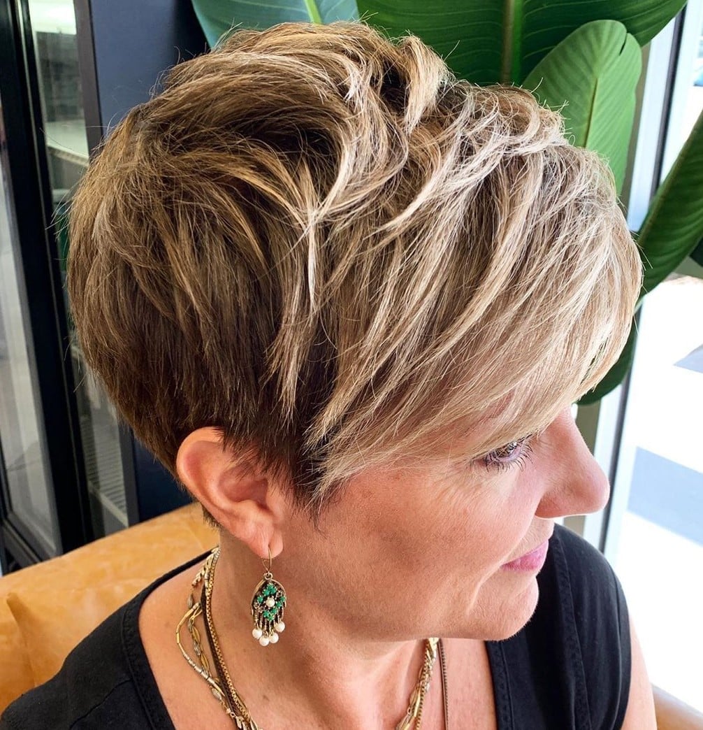 Textured Pixie Bob With Highlighted Layers — Simple Pixie Bob
