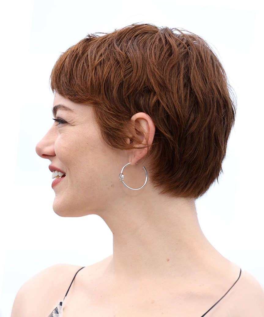 Strawberry Blonde Pixie Bob With Side Swept Bangs — Simple Pixie Bob