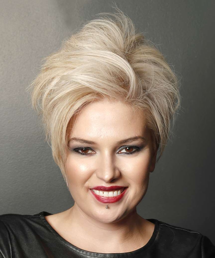 Edgy Brown Pixie With Shaved Sides — Simple Pixie Hairstyles