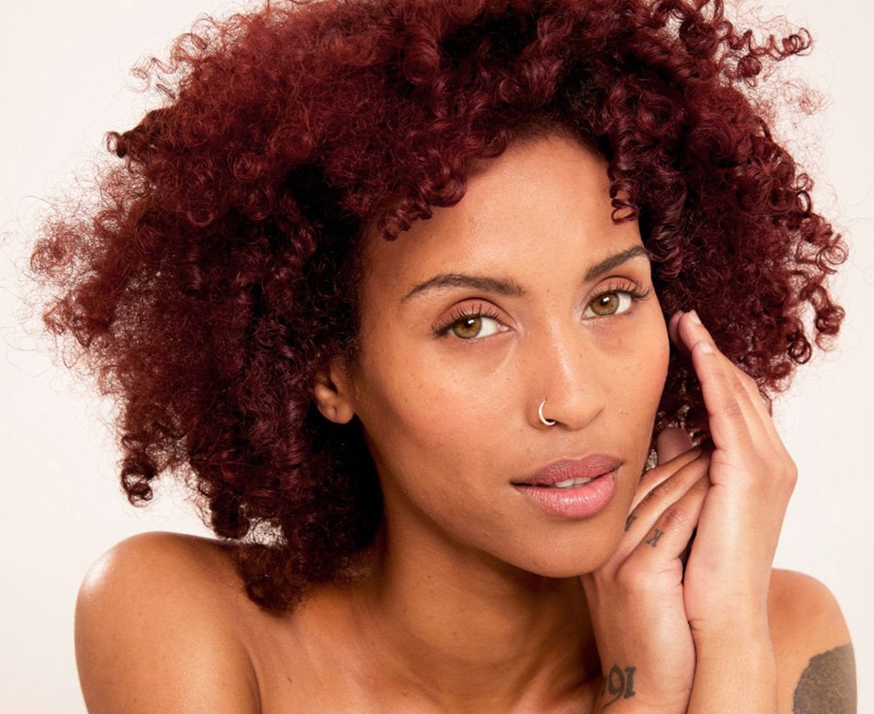 Deep Red Base With Lighter Highlights Front View — Simple Red Highlights