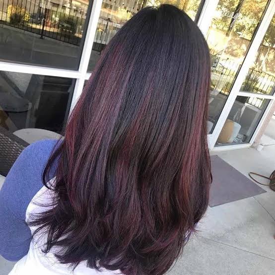 Dark Red Base With Subtle Red Highlights — Simple Red Highlights