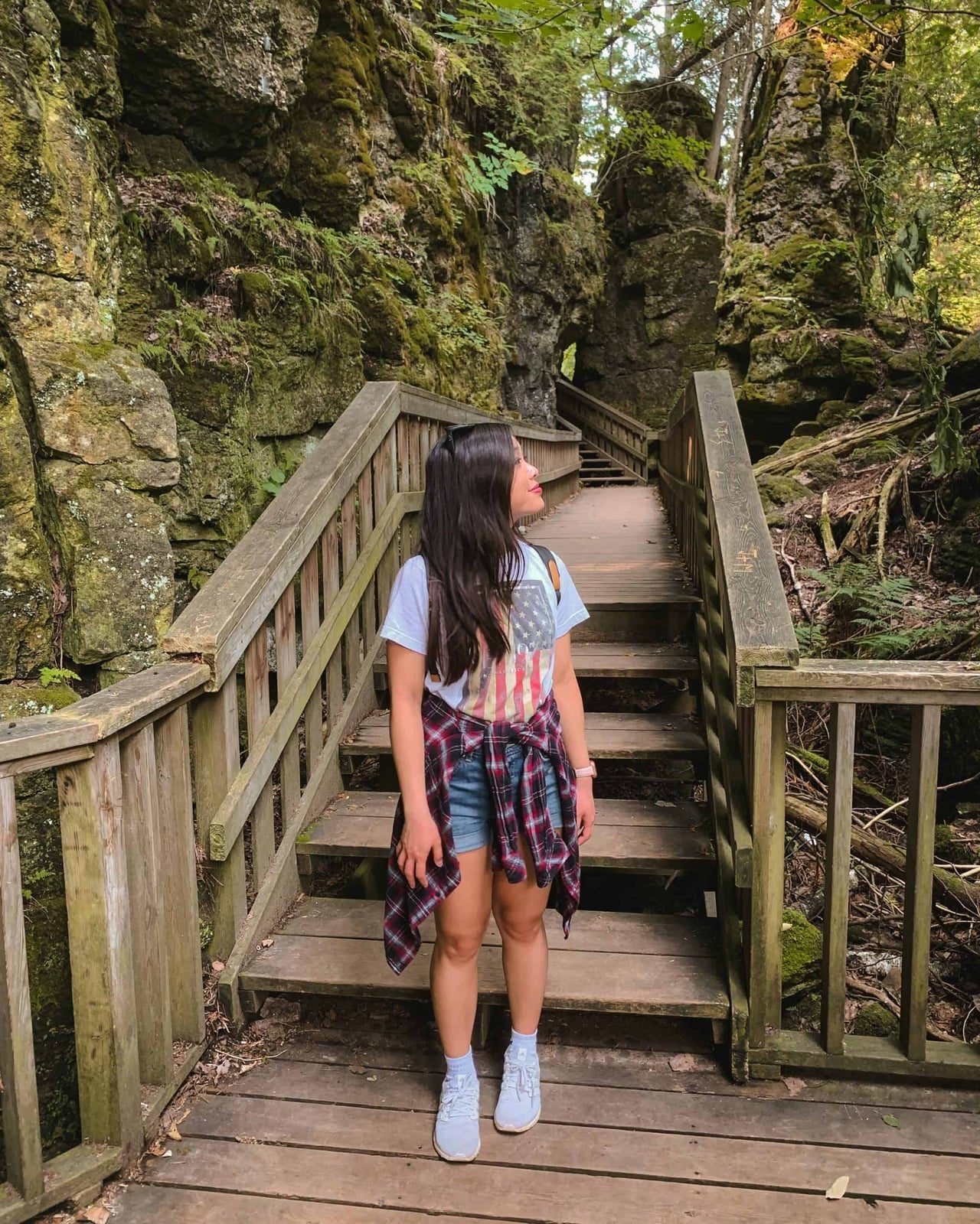 Beige Trench Coat Over Denim Jacket and Blue Trousers — Simple Road Trip Outfits