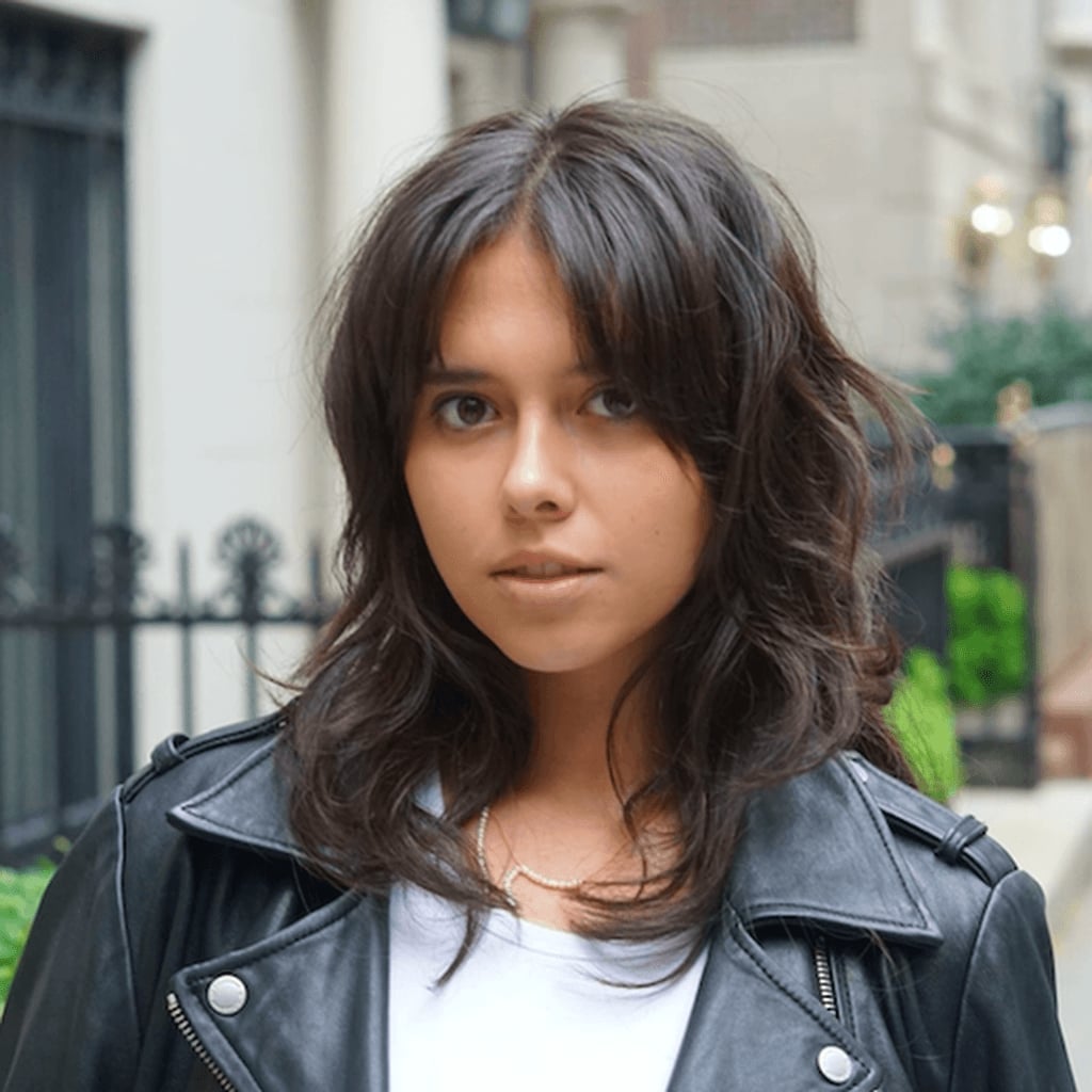 Collarbone Dark Brown Shag With Curtain Bangs And Blowout Collarbone Dark Brown Shag With Curtain Bangs And Blowout — Simple Shag Hairstyles