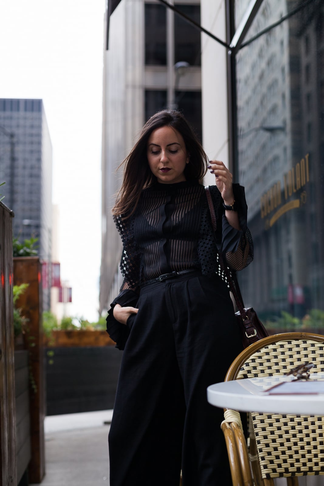 Oversized Sheer Beige Shirt with Corduroy Shorts — Simple Sheer Top Outfit