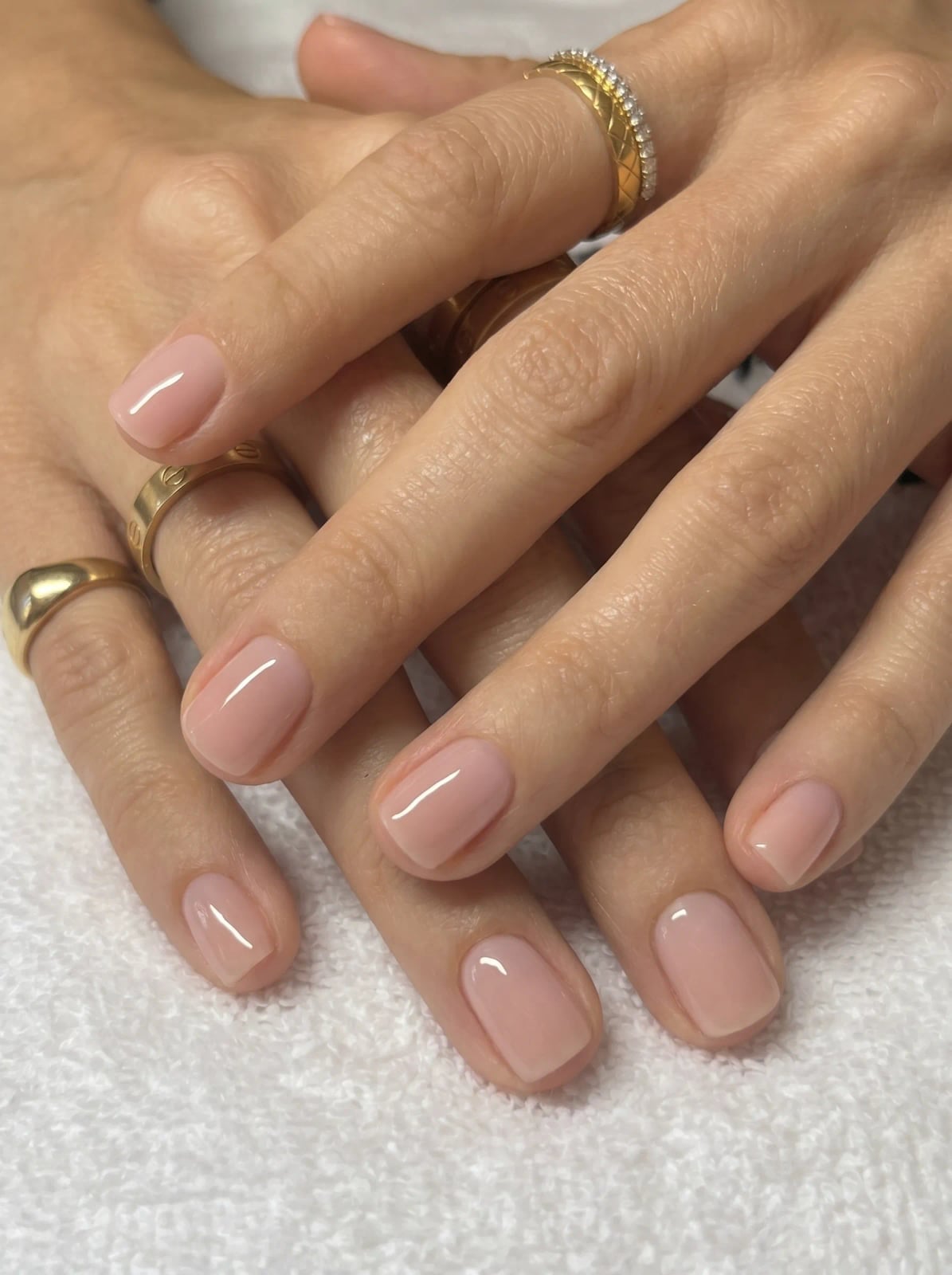Flawless Sheer Nude Pink Short Square Nails Flawless Sheer Nude Pink Short Square Nails — Simple Short Classy Nails