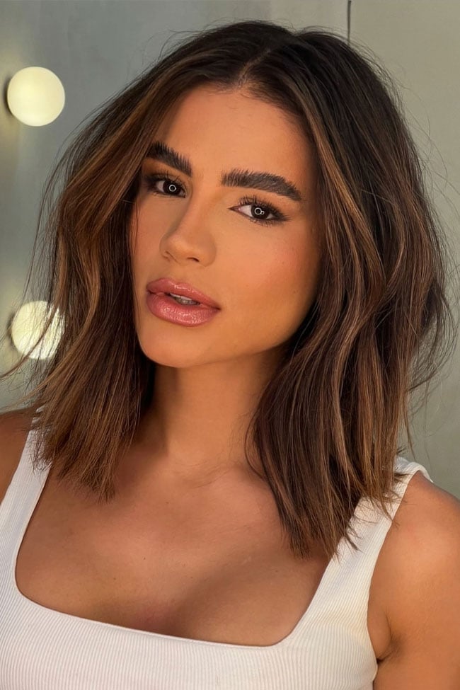 Shoulder Length With Face Framing Layers — Simple Shoulder Length Haircuts