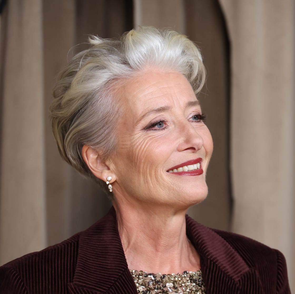 Short Layered Cut With Silver Highlights — Simple Silver Highlights