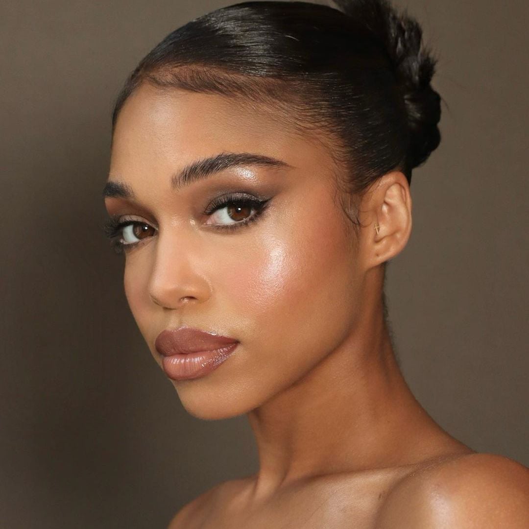 Black Textured Top with Slicked Back Hair — Simple Slicked Back