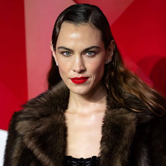 Brown Fur Coat Over Black Sequined Top — Simple Slicked Back