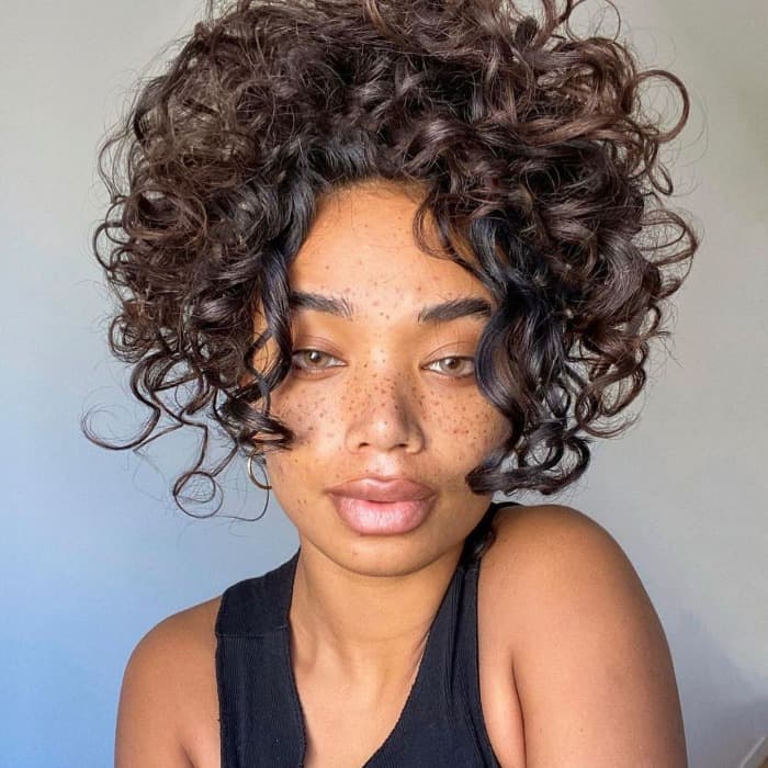 Mid-Back Thick Dark Brown Curls, Layers Mid-Back Thick Dark Brown Curls, Layers — Simple Soft Curls