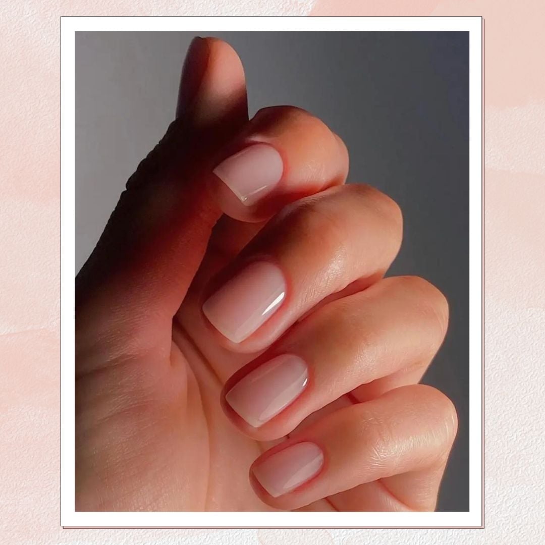Short Square Subtle Mani Nails — Simple Squoval Nails
