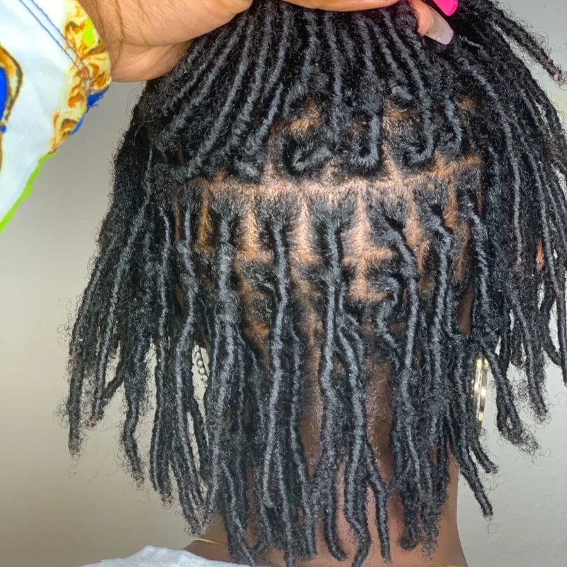 Collarbone Length Black Starter Locs Retwisted Collarbone Length Black Starter Locs Retwisted — Simple Starter Locs
