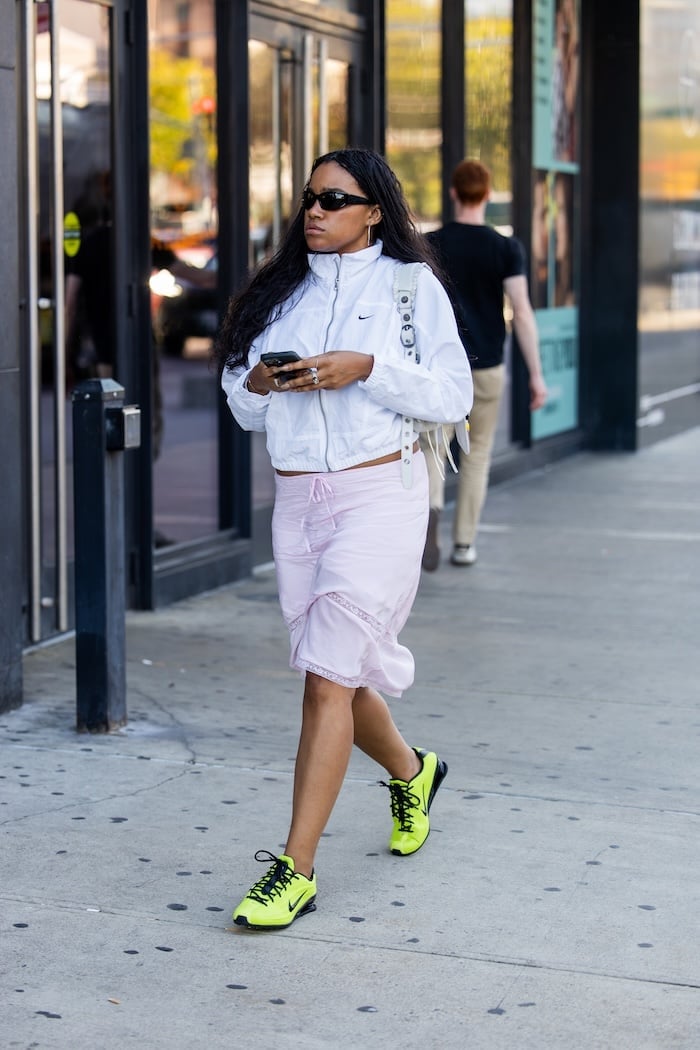 Zip-Up Jacket With Lace Trim Skirt Zip-Up Jacket With Lace Trim Skirt — Simple Streetwear Style