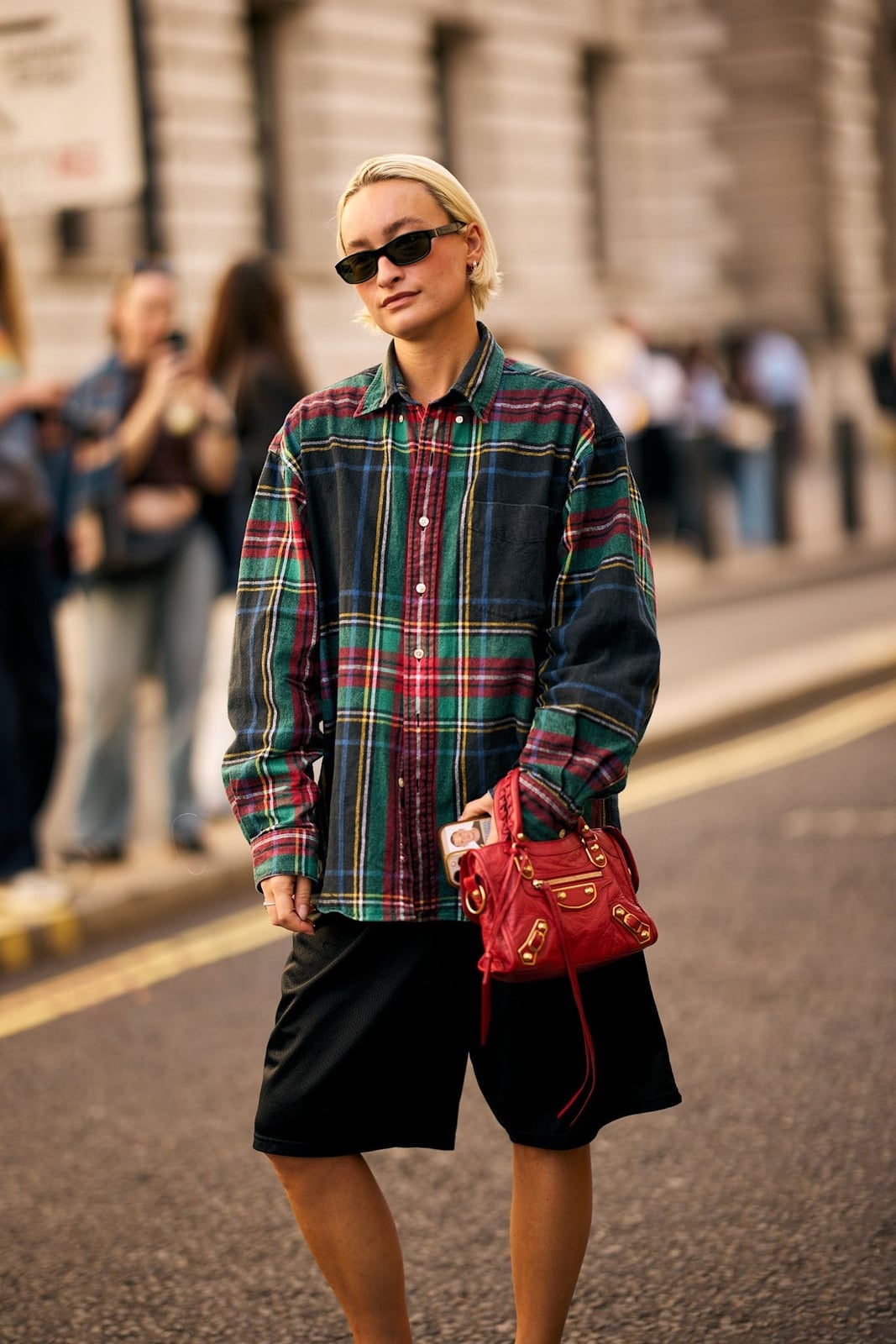 Plaid Flannel Shirt With Athletic Shorts Plaid Flannel Shirt With Athletic Shorts — Simple Streetwear Style