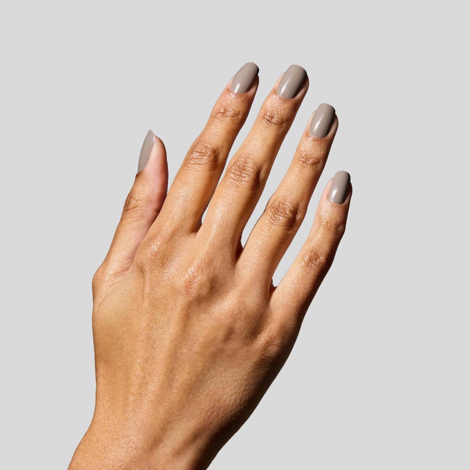 Elegant Medium Almond Taupe Nails Elegant Medium Almond Taupe Nails — Simple Taupe Nails