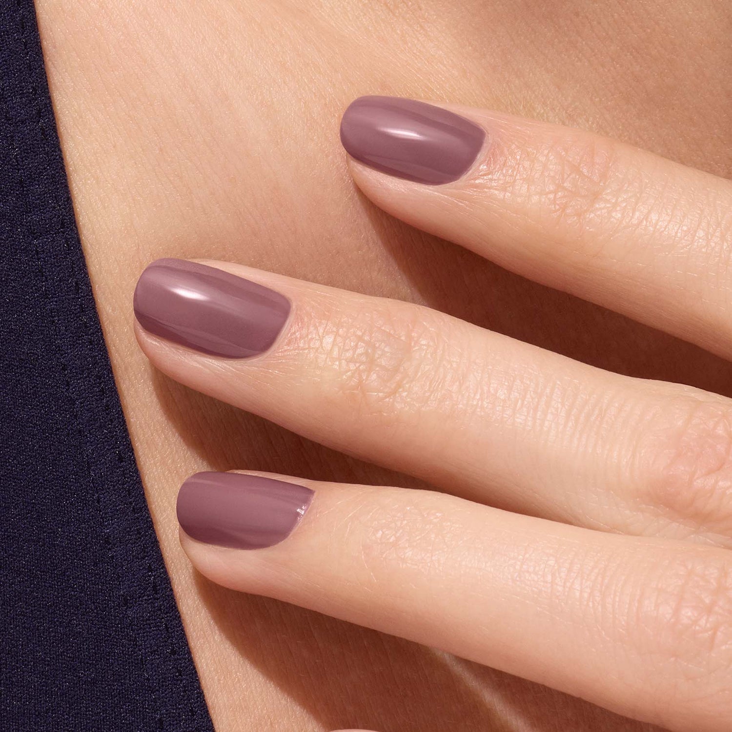 Glossy Dusty Rose Taupe Short Square Nails Glossy Dusty Rose Taupe Short Square Nails — Simple Taupe Nails