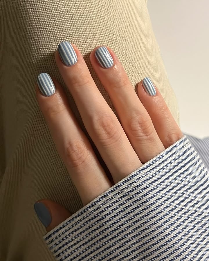 Nude French Tips With Black Polka Dots Oval Nails Nude French Tips With Black Polka Dots Oval Nails — Simple Vintage Nails