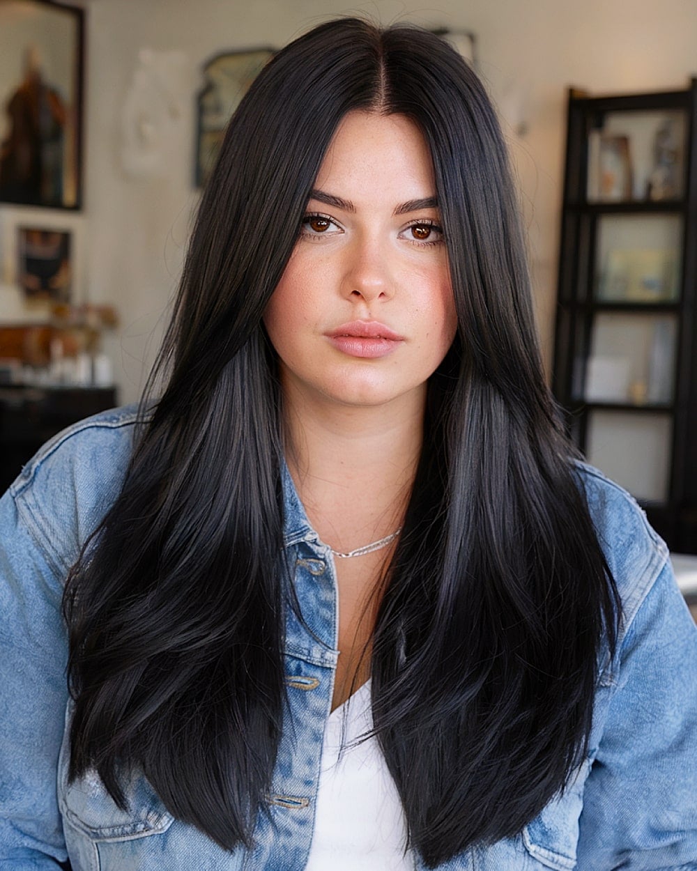 Mid-Back Air Dried Waves With Volume Mid-Back Air Dried Waves With Volume — Simple Voluminous Hair