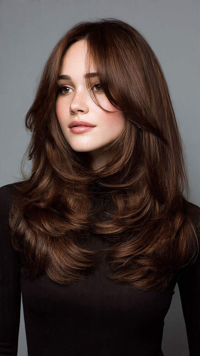 Long Rich Brown Hair With Soft Waves Long Rich Brown Hair With Soft Waves — Simple Waves Hair