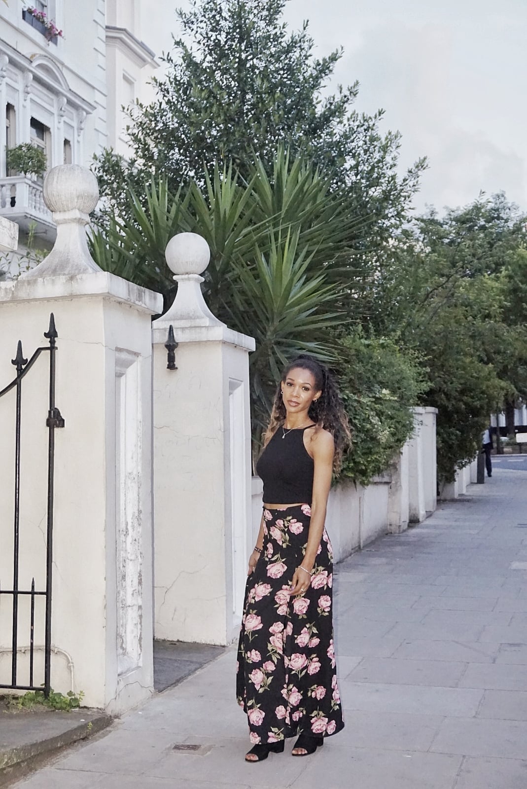 Crop Top with Floral Maxi Skirt Crop Top with Floral Maxi Skirt — Simple Weekend Outfits
