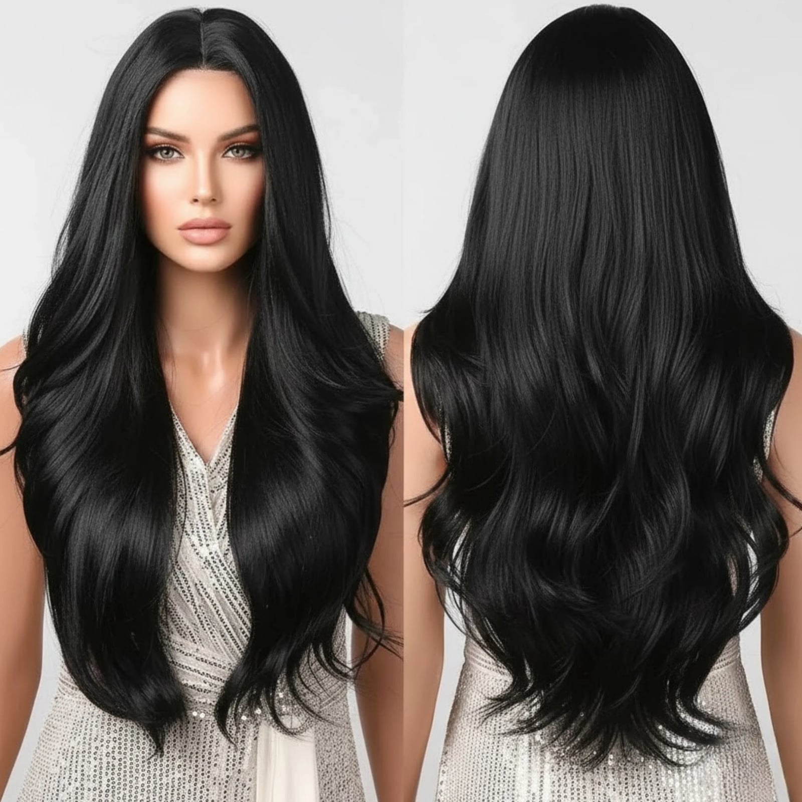 Mid-Back Layers With Natural Wavy Texture Mid-Back Layers With Natural Wavy Texture — Simple Wigs Human Hair
