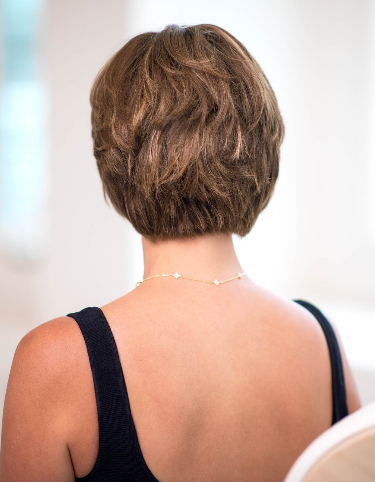 Layered Light Brown Pixie With Soft Texture Layered Light Brown Pixie With Soft Texture — Simple Wigs Human Hair