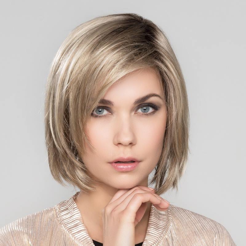 Ash Blonde Collarbone Bob With Root Shadow Ash Blonde Collarbone Bob With Root Shadow — Simple Wigs Human Hair