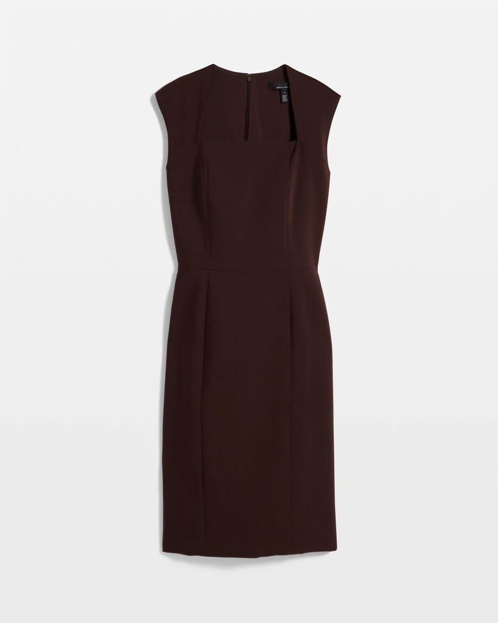 Dark Brown Cap Sleeve Sheath Dress Dark Brown Cap Sleeve Sheath Dress — Simple Work Dresses