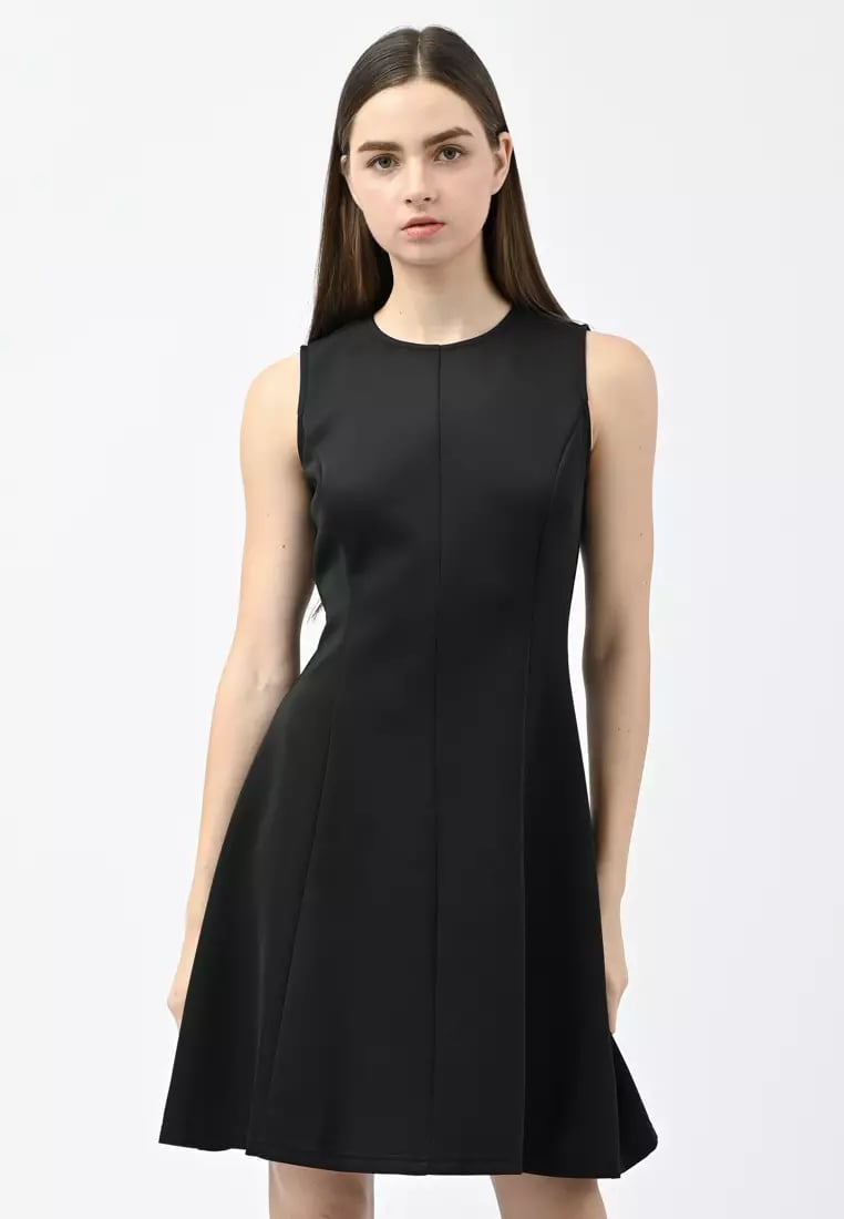 Black Sleeveless A-Line Dress Black Sleeveless A-Line Dress — Simple Work Dresses