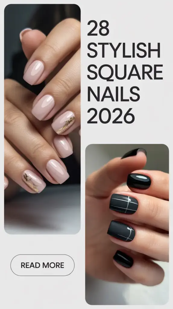 Stylish Square Nails 2026: Fresh Ideas, Colors & Modern Designs for Every Season