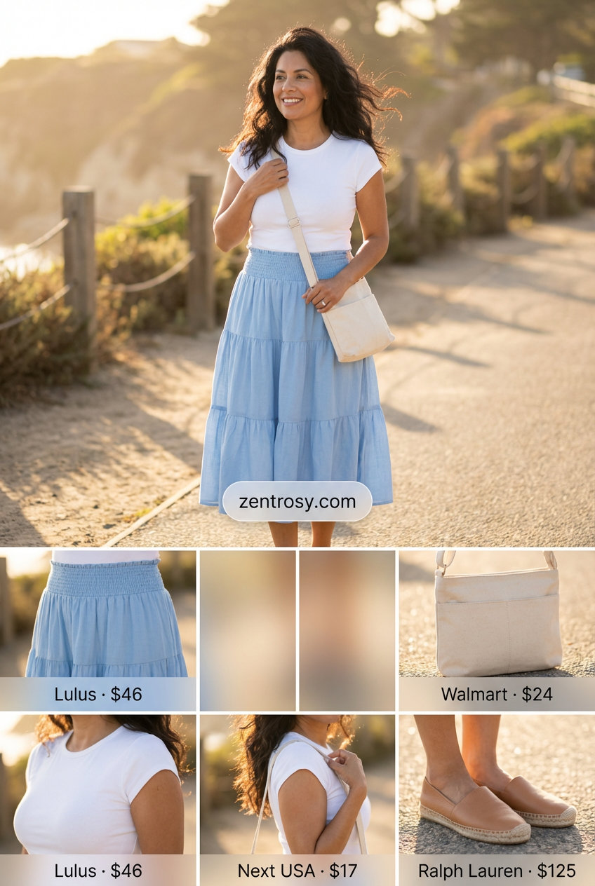 Weekend Market Stroll: Easy & Breezy Style