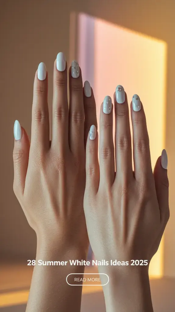 28 Best Summer White Nails Ideas 2025 That Are Cute, Trendy & Totally Wearable