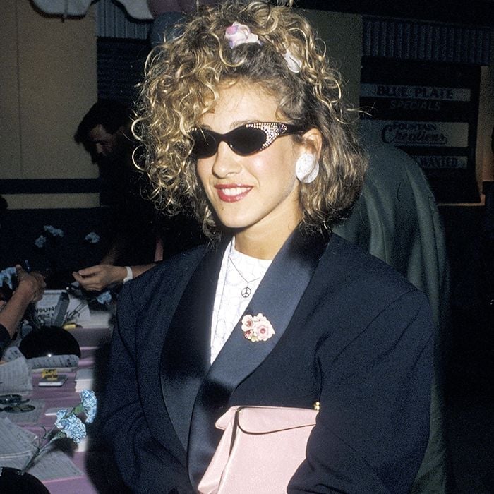 Oversized Tuxedo Jacket with Brooch — Trendy 80s Party Outfit