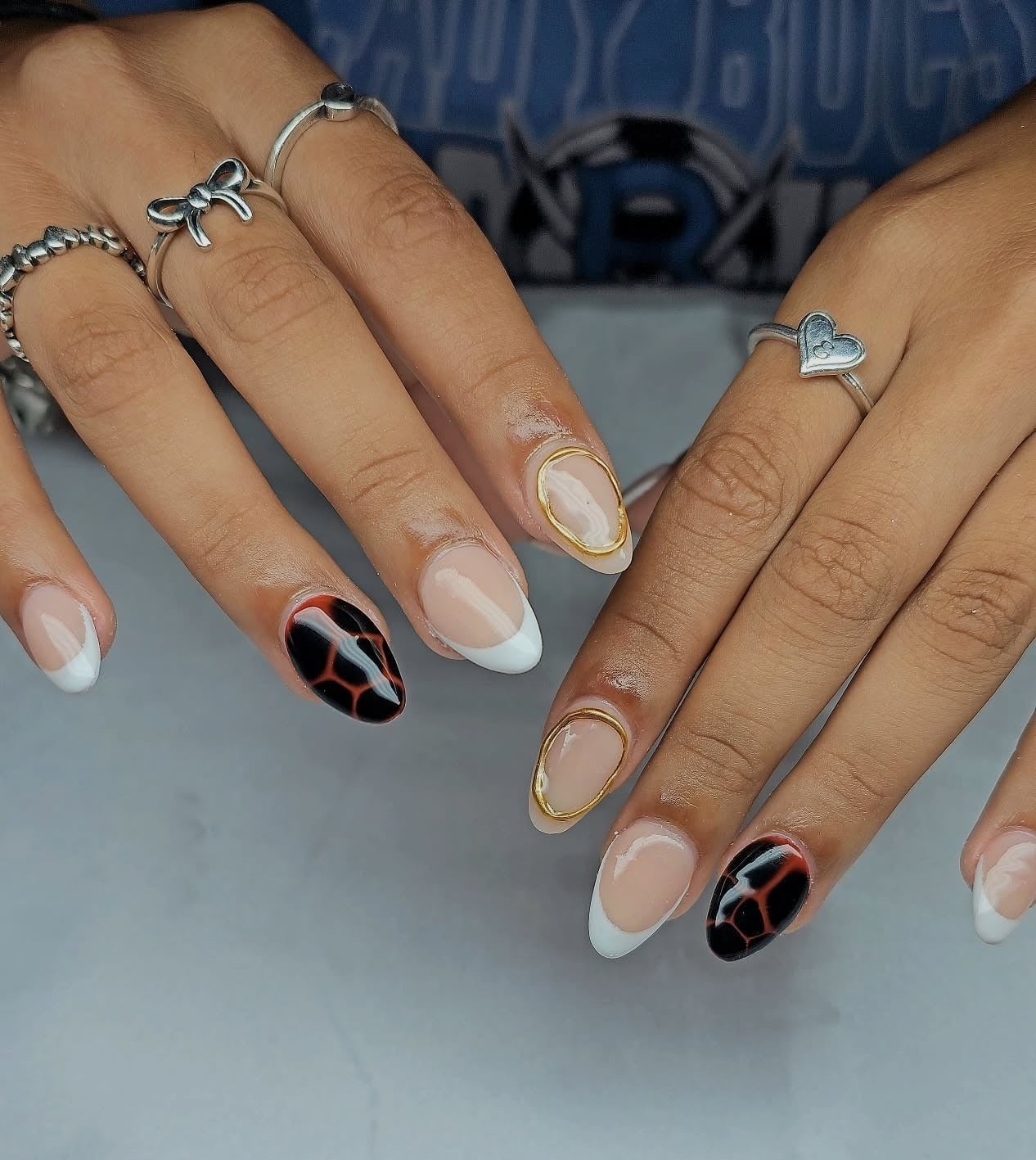 Classic Short Almond French Nails Classic Short Almond French Nails — Trendy Almond Nails French