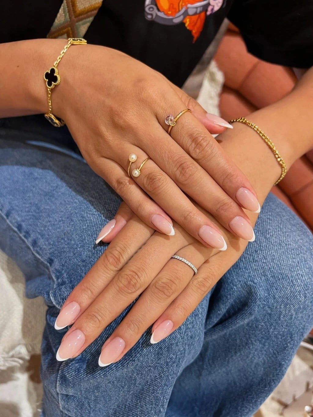Classic Crisp White French Almond Nails Classic Crisp White French Almond Nails — Trendy Almond Nails French