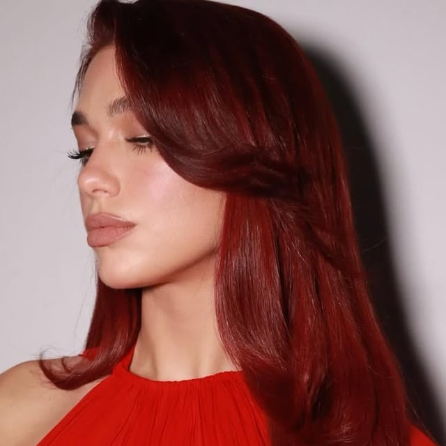 Deep Auburn With Warm Balayage Deep Auburn With Warm Balayage — Trendy Auburn Hair Color