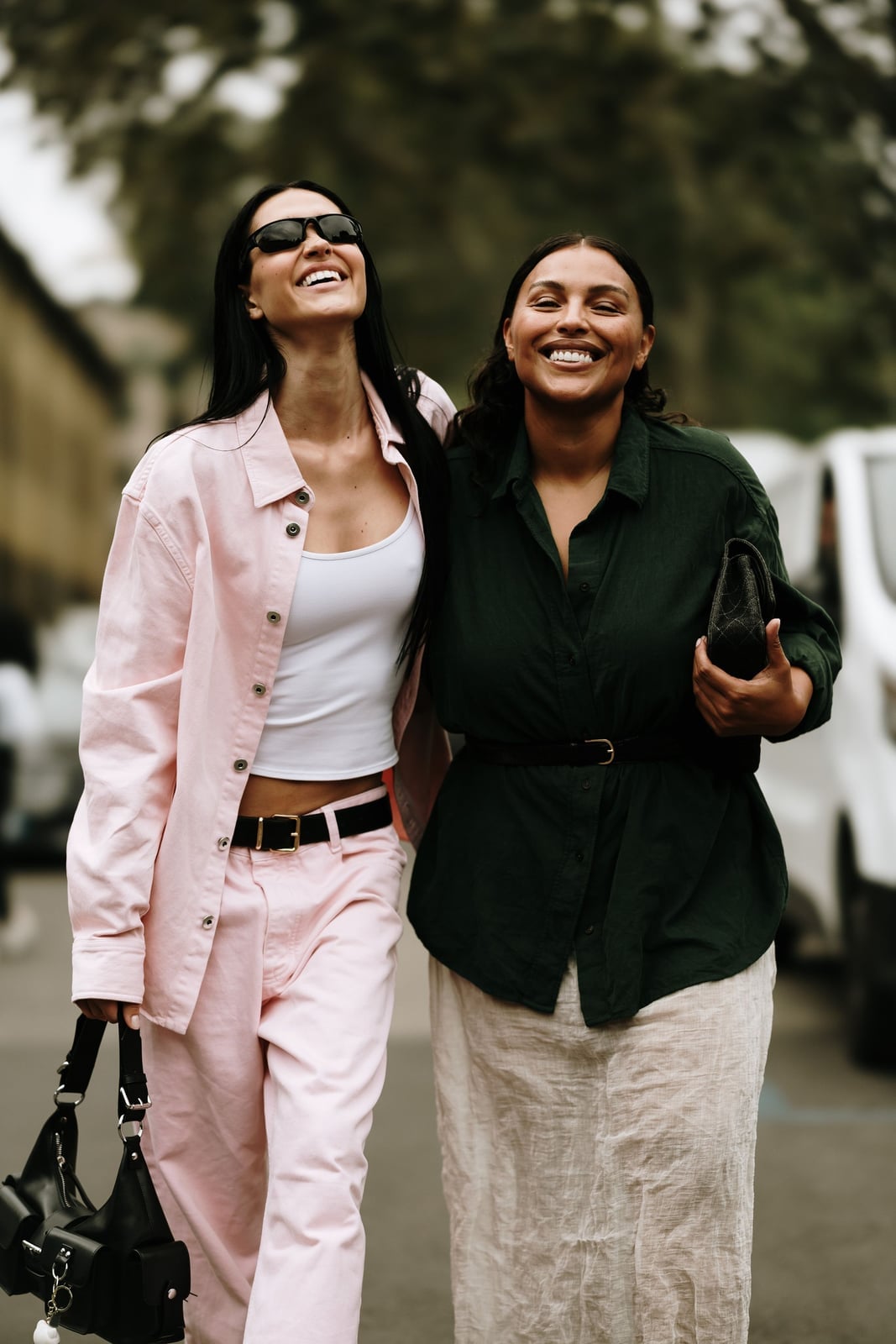 Burgundy Bomber Jacket Over Striped Polo and Wide-Leg Jeans — Trendy Basic Outfits