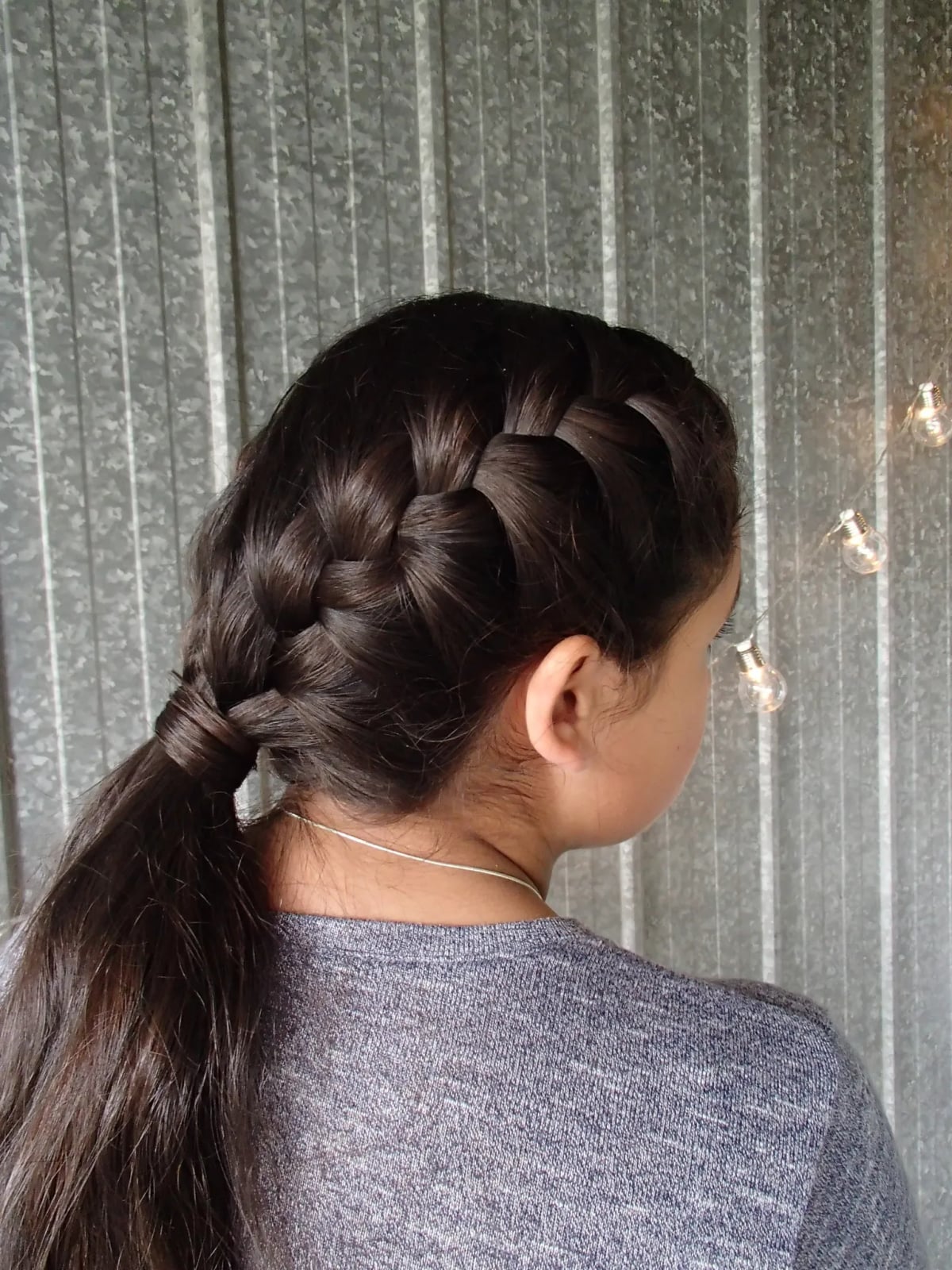 Low Ponytail With Side Dutch Braid Low Ponytail With Side Dutch Braid — Trendy Basketball Hairstyles