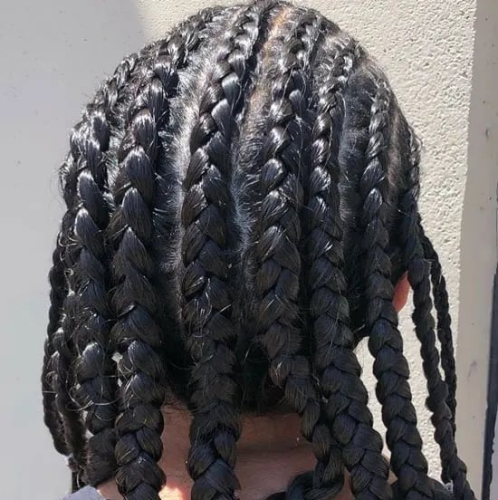 Neat Mid-Back Box Braids Neat Mid-Back Box Braids — Trendy Basketball Hairstyles