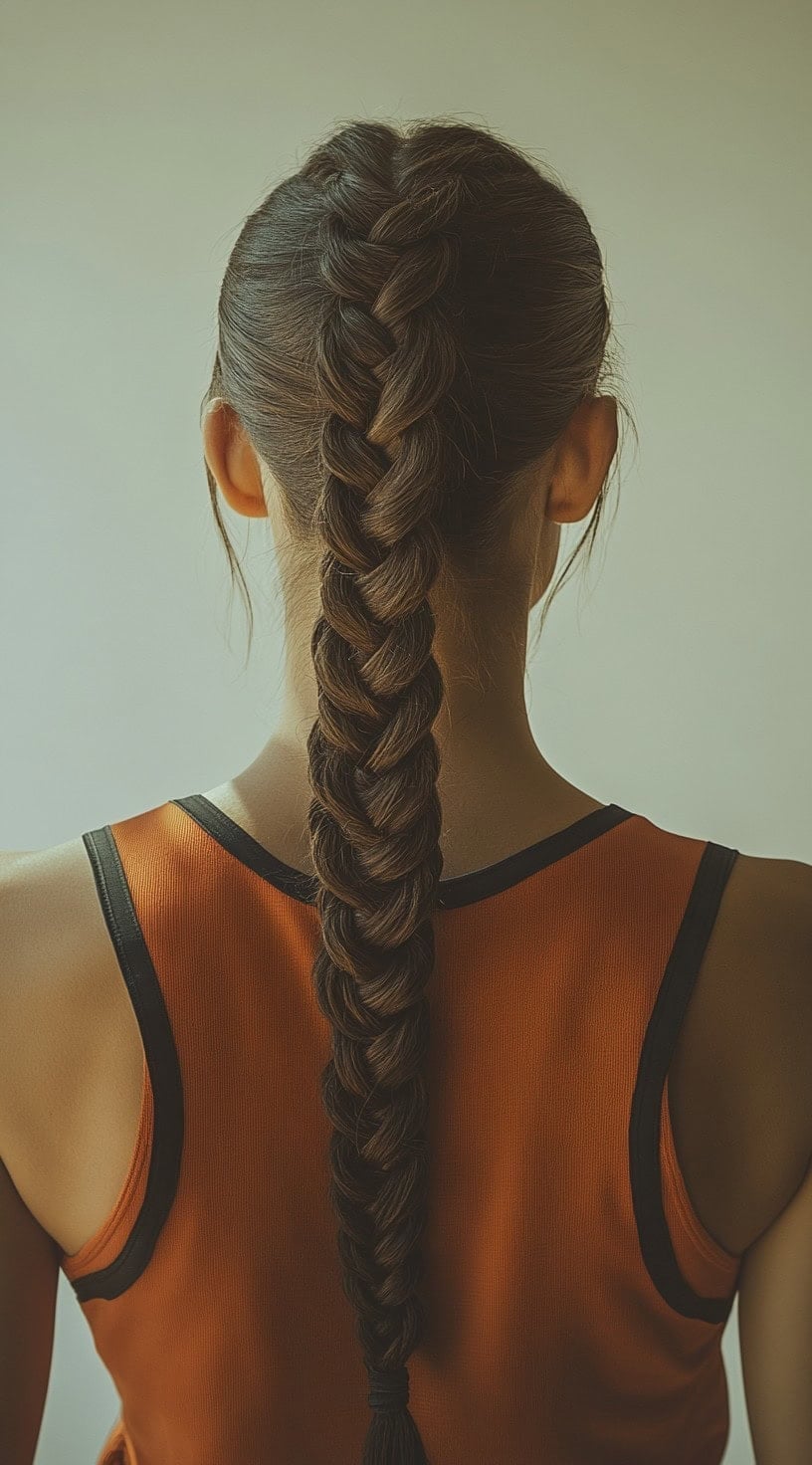 Thick Even Single Braid Thick Even Single Braid — Trendy Basketball Hairstyles