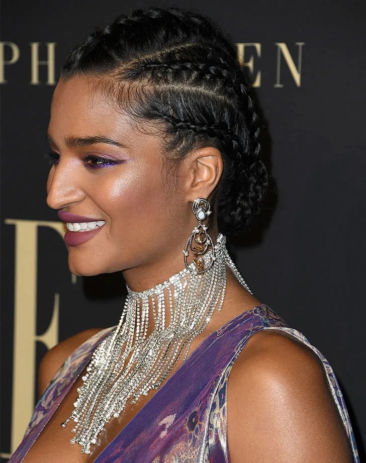 Updo With Decorative Braids Updo With Decorative Braids — Trendy Basketball Hairstyles