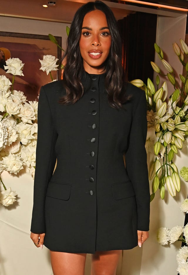 Fitted Black Blazer Dress with Button Detail — Trendy Black Blazer Outfit
