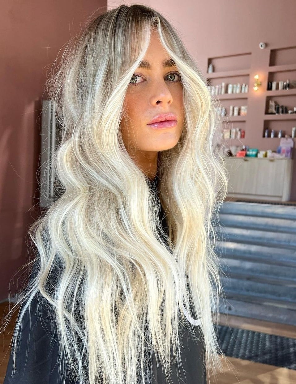 Ash Blonde Balayage Collarbone Lob Ash Blonde Balayage Collarbone Lob — Trendy Blonde Balayage