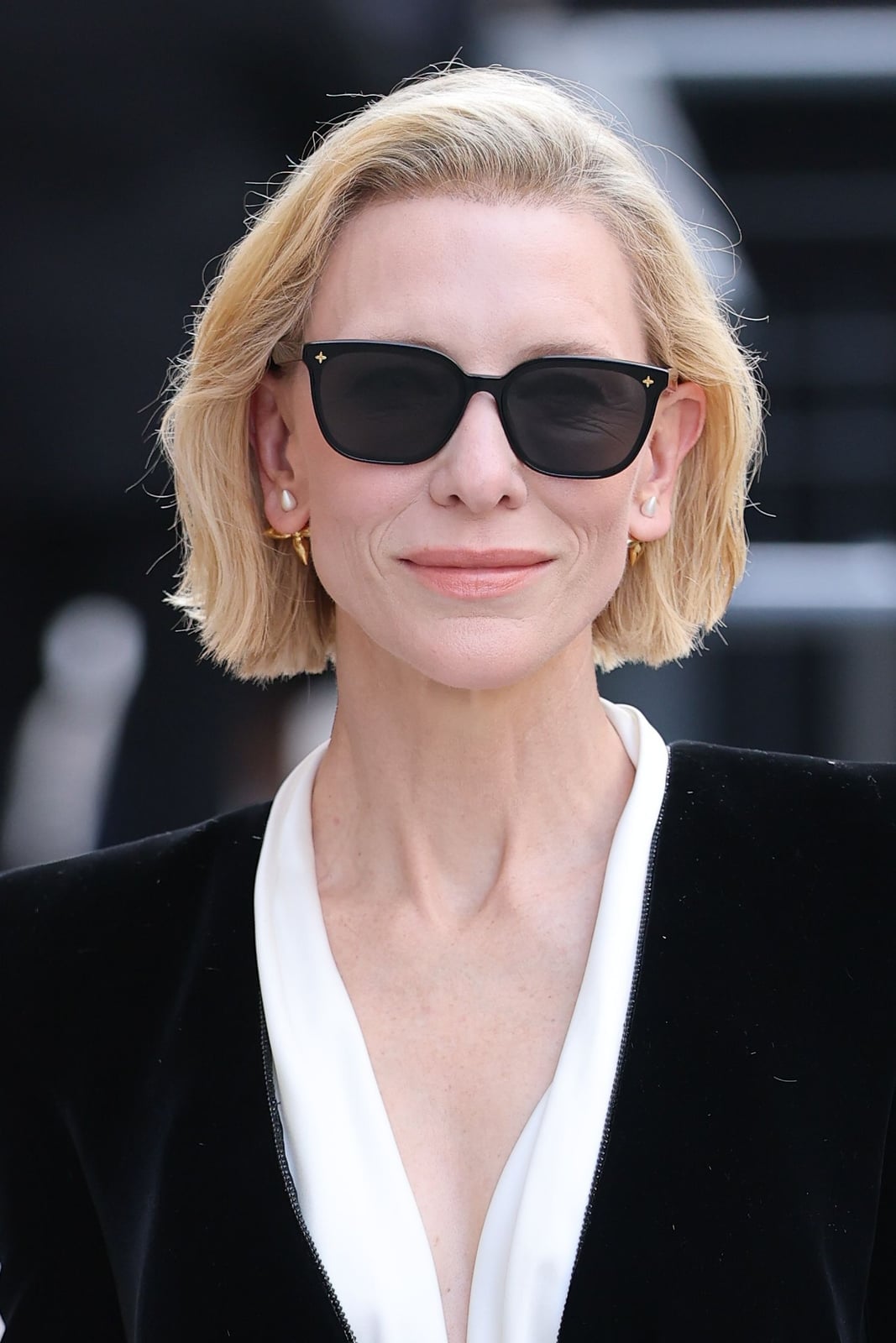Platinum Blonde Bob With Soft Waves — Trendy Blonde Lob