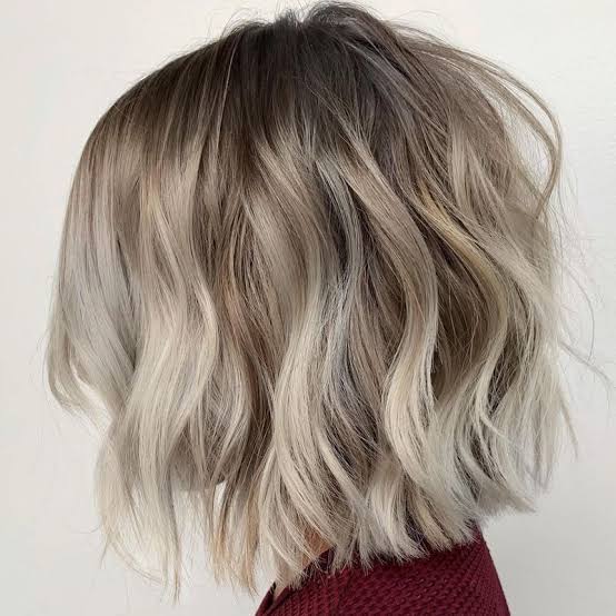 Ash To Platinum Ombre Bob Ash To Platinum Ombre Bob — Trendy Blonde Short Hair