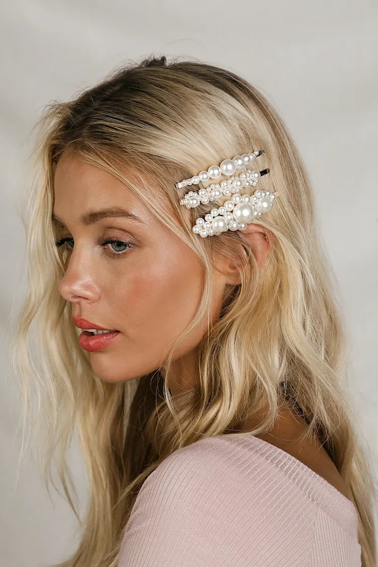 Pearl Oversized Bobby Pins For A Statement — Trendy Bobby Pins Hairstyles