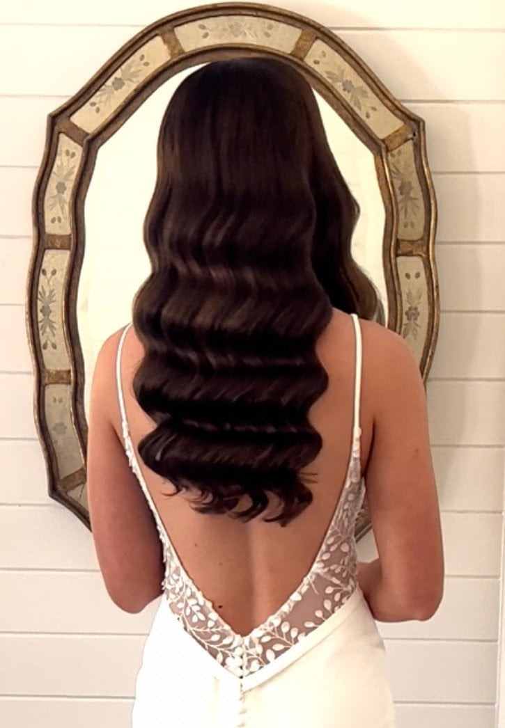 Twisted Updo With Curls and Headband Twisted Updo With Curls and Headband — Trendy Bridal Hair