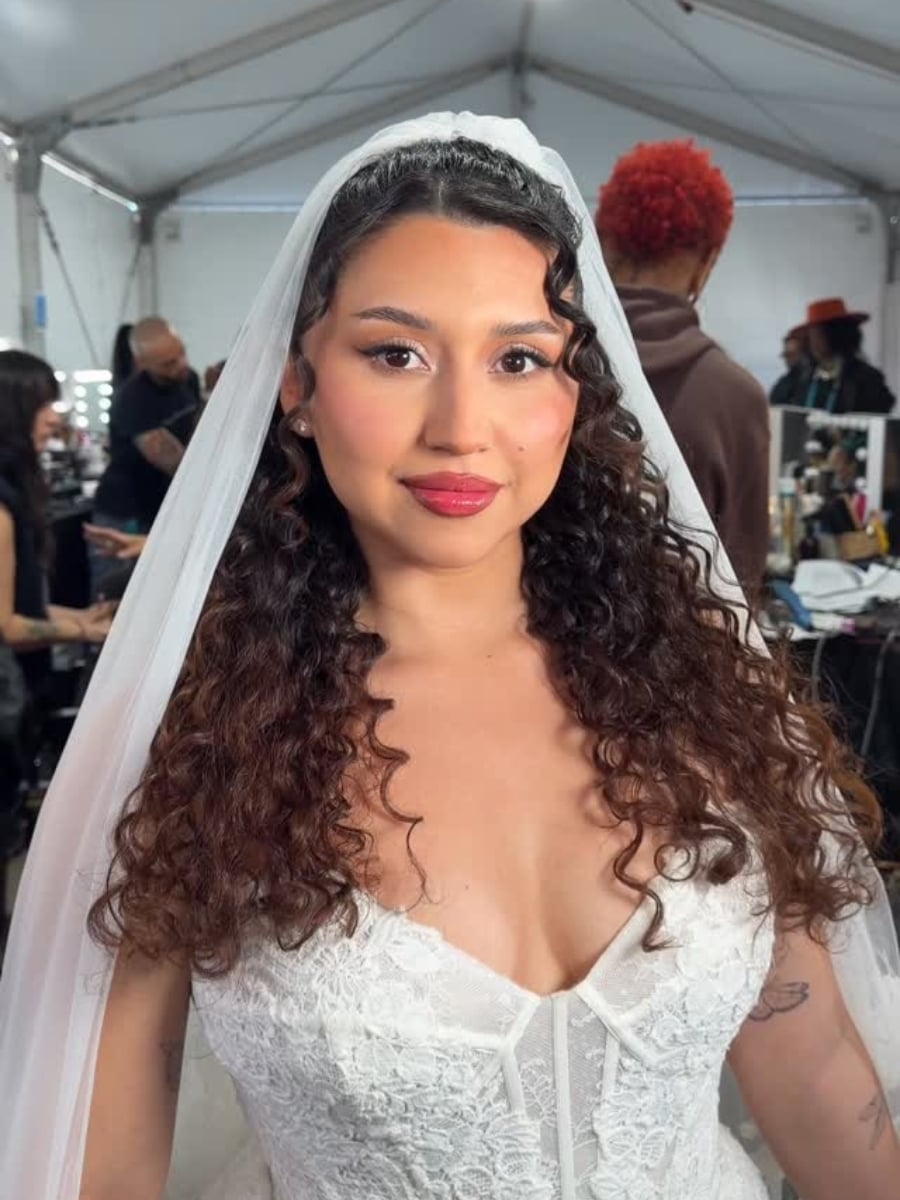 Boho Half Up Half Down With Braids Boho Half Up Half Down With Braids — Trendy Bridal Hair