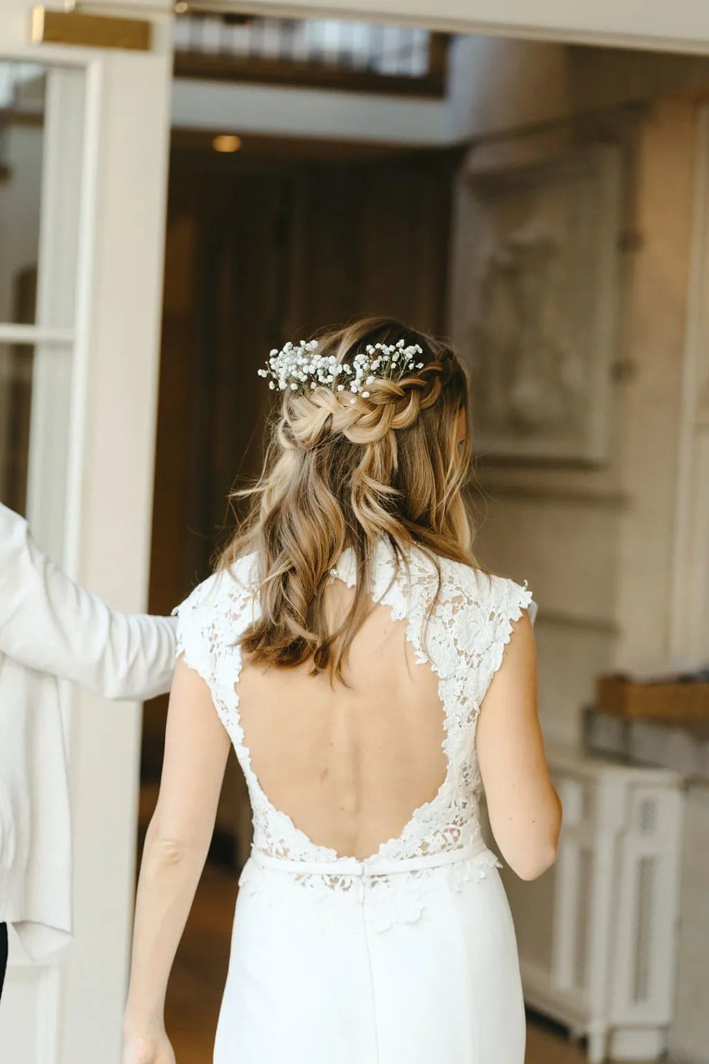 Shoulder Length Half Up Half Down Braid Shoulder Length Half Up Half Down Braid — Trendy Bridal Hair